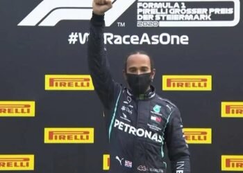 Hamilton celebrated 85th Victory of Grand Prix career by giving Black power salute