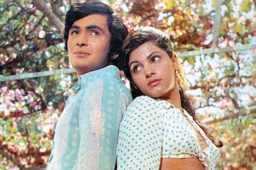 Rishi Kapoor in Bobb with Dimple Kapadia