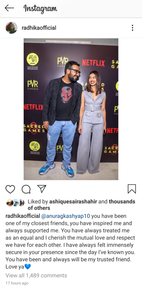 Anurag Kashyap’s Lawyer Releases Official Statement on #MeeToo Allegation