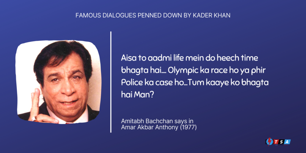Remembering Legendary Kader Khan as the “Dialogue Writer No. 1”
