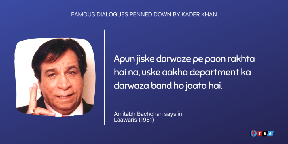 Remembering Legendary Kader Khan as the “Dialogue Writer No. 1”