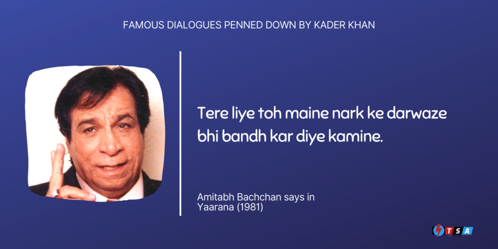 Remembering Legendary Kader Khan as the “Dialogue Writer No. 1”