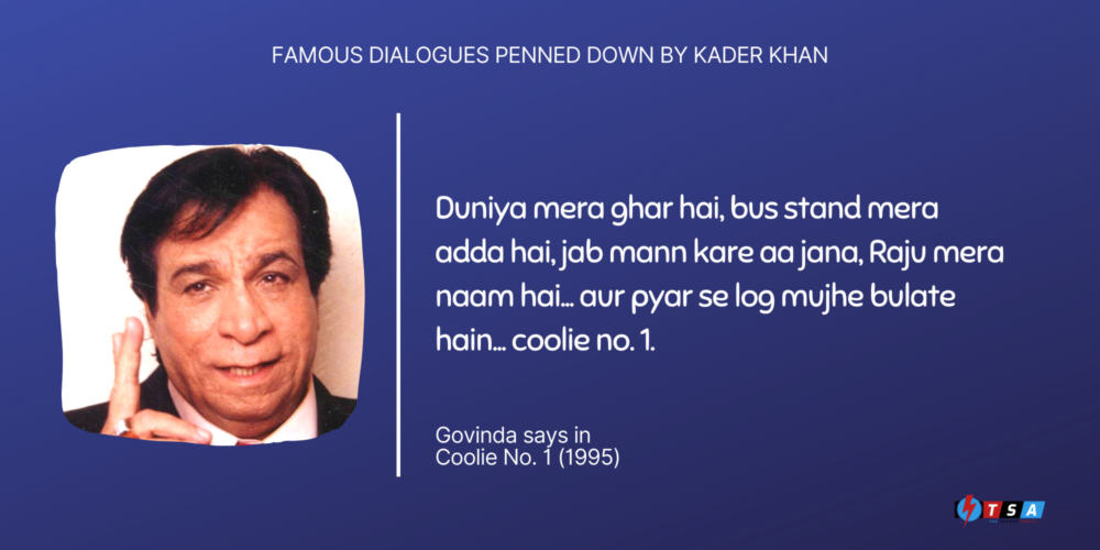 Remembering Legendary Kader Khan as the “Dialogue Writer No. 1”