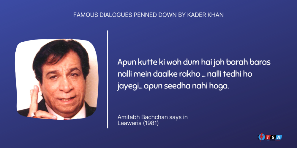 Remembering Legendary Kader Khan as the “Dialogue Writer No. 1”