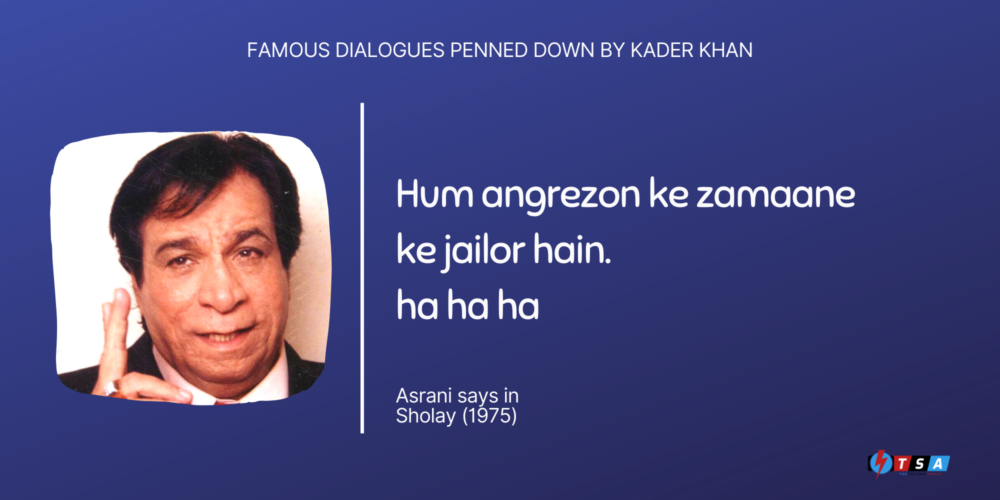 Remembering Legendary Kader Khan as the “Dialogue Writer No. 1”