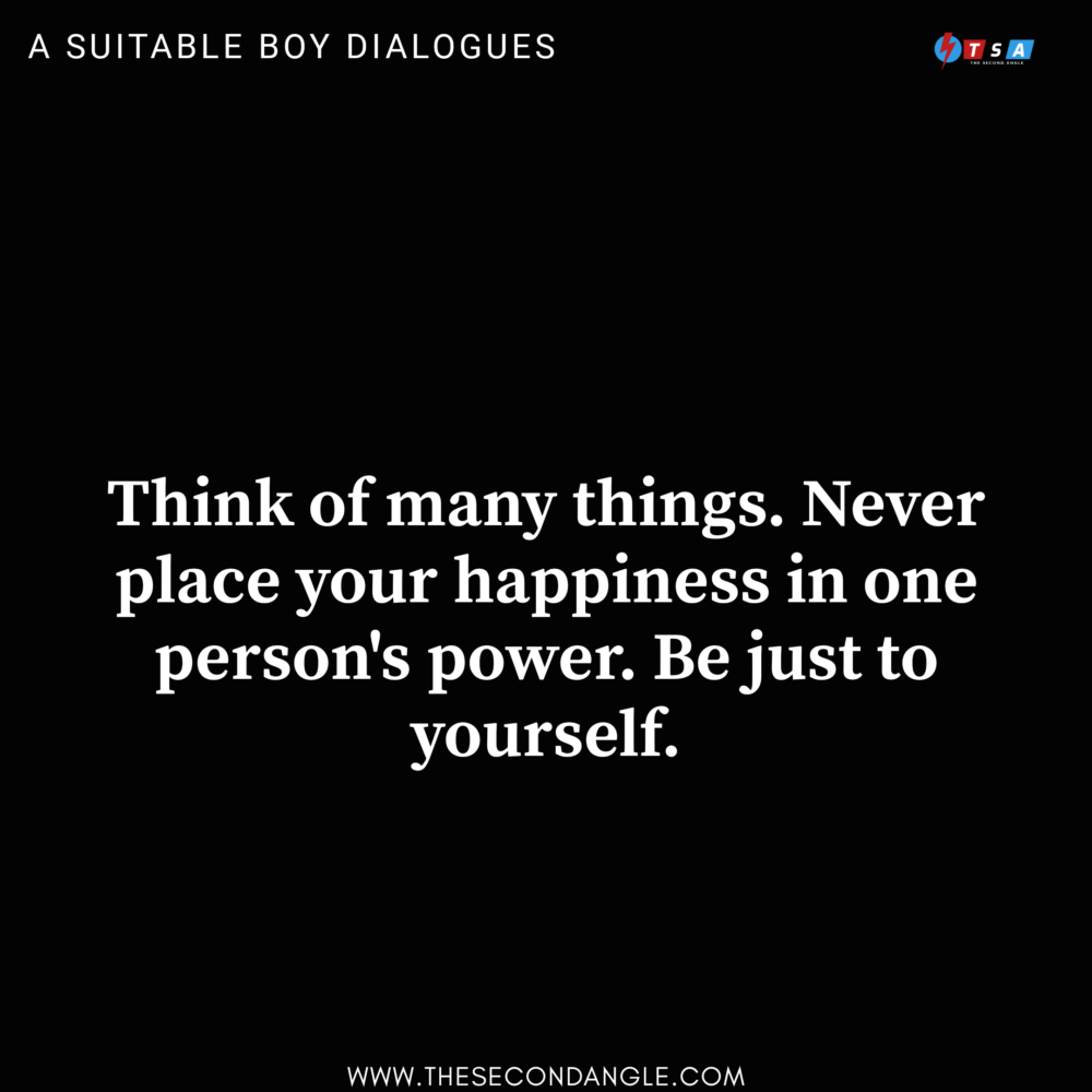 Dialogues from A suitable boy