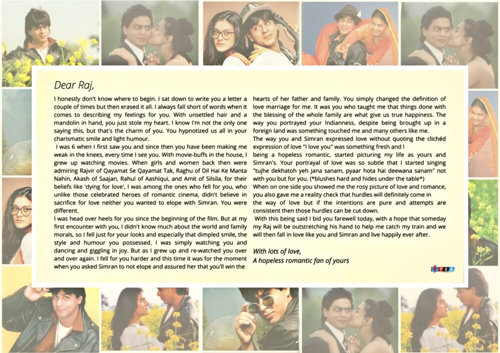 Heartfelt Letters to Raj, Simran and Lajjo Ji on 25 Years Of DDLJ