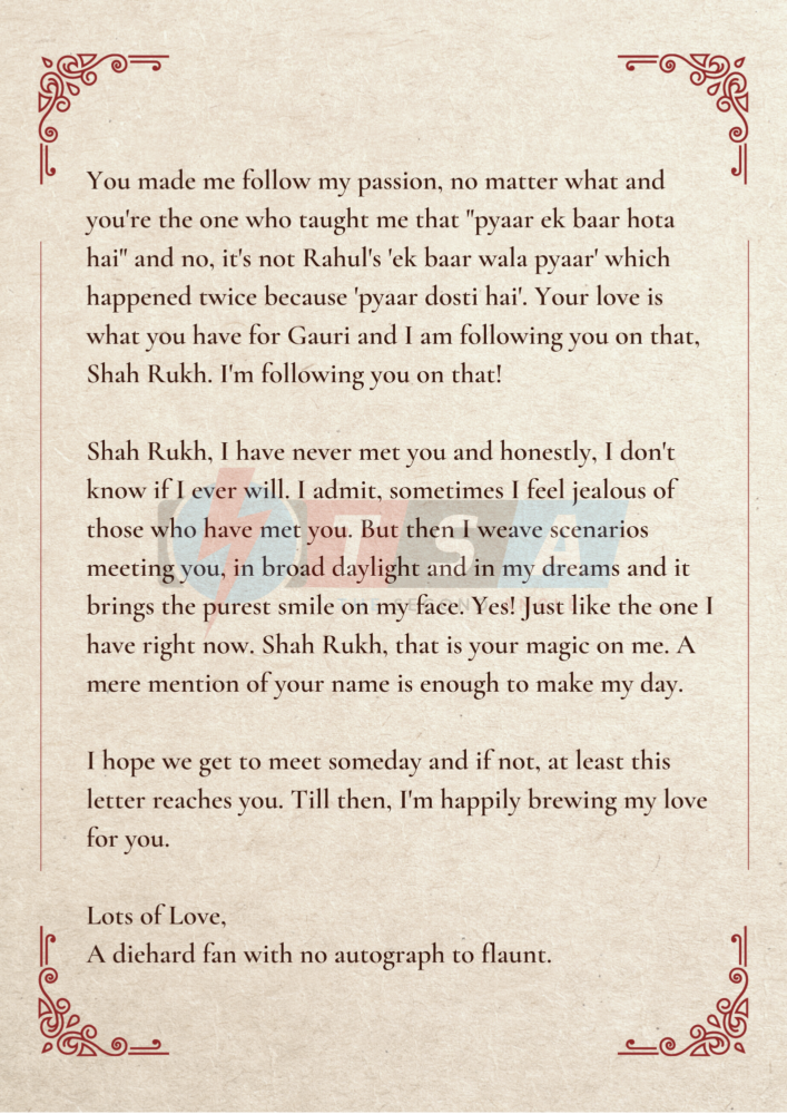 Happy 55th Birthday ShahRukh: A Heartfelt Letter