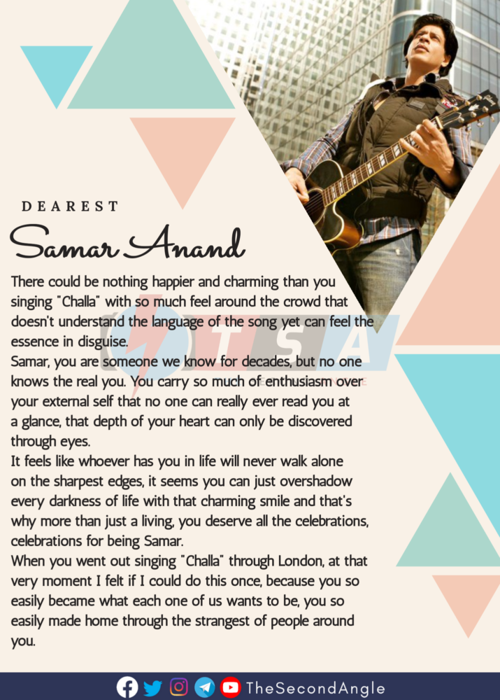 8 Years Of Jab Tak Hai Jaan: Heartfelt Letter To Samar Anand