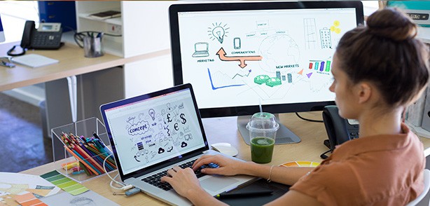 Graphic Designer Improve Business Brand