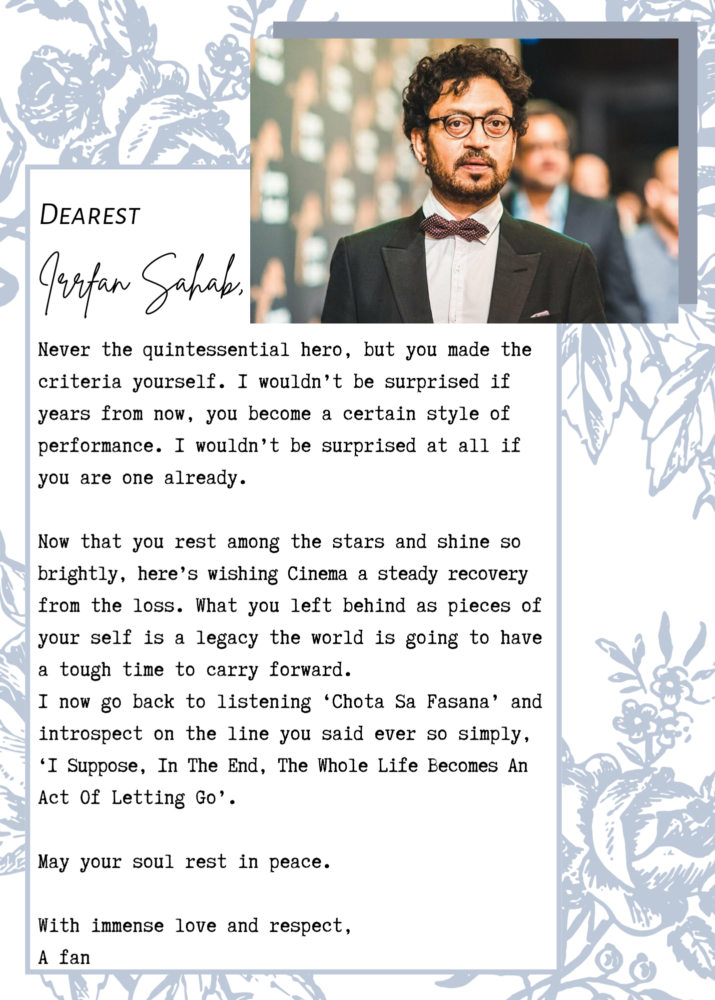 Happy Birthday: Heartfelt Letter To Irrfan Khan, The Legend