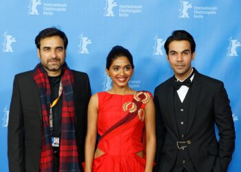 Pankaj Tripathi, Anjali Patil and Rajkummar Rao World Premiere Newton Zoopalast Berlinale 2017 02