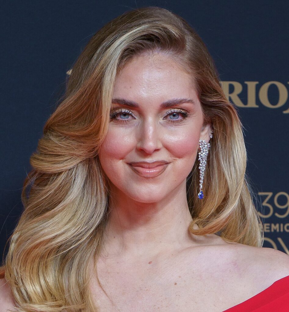 Italian fashion influencer Chiara Ferragni, founder of The Blonde Salad