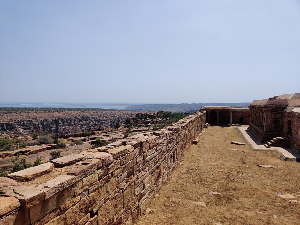 The Pennar river gorge at Gandikota, known as the Grand Canyon of India