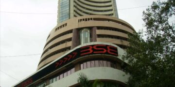 Bombay Stock Exchange building in Mumbai