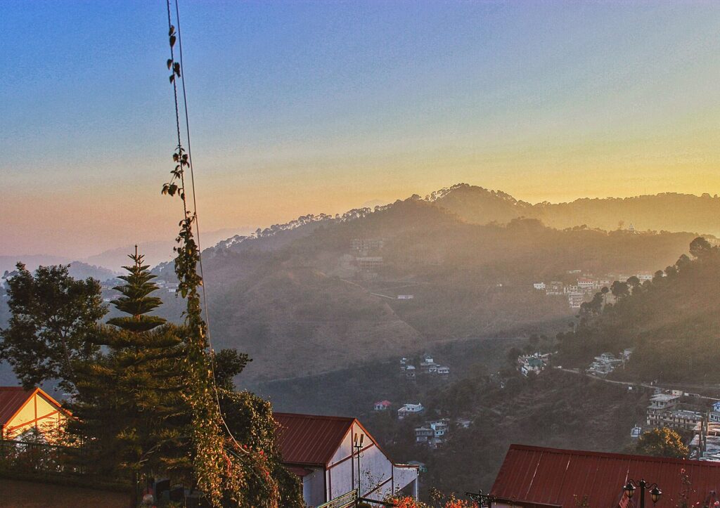 View of Kasauli hill town in Himachal Pradesh, a short drive from Chandigarh