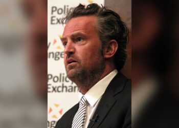 The One About Matthew Perry: actor Matthew Perry speaking at an event