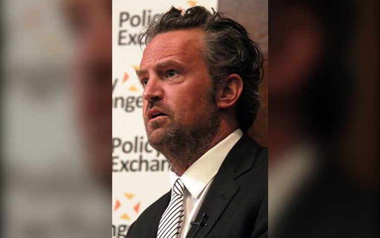 The One About Matthew Perry: actor Matthew Perry speaking at an event