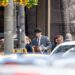 David Corenswet as Clark Kent during Superman filming in Cleveland
