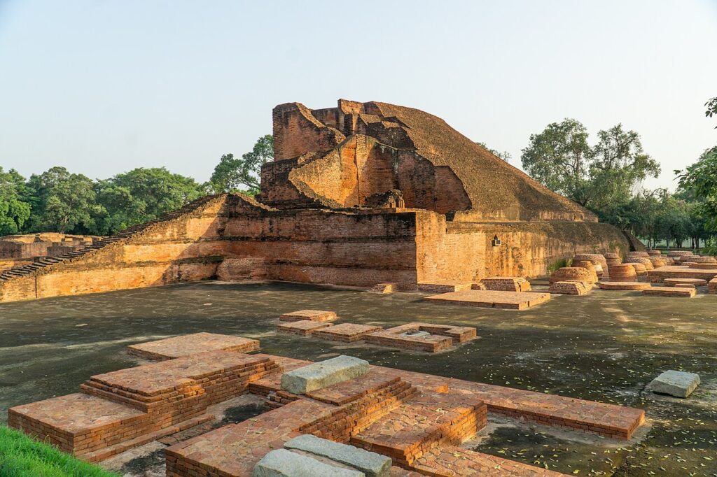 Ruins of Nalanda Mahavihara in Bihar, one of the oldest universities in the world