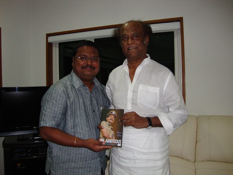 Suresh Prthasarathy with rajinikanth sir