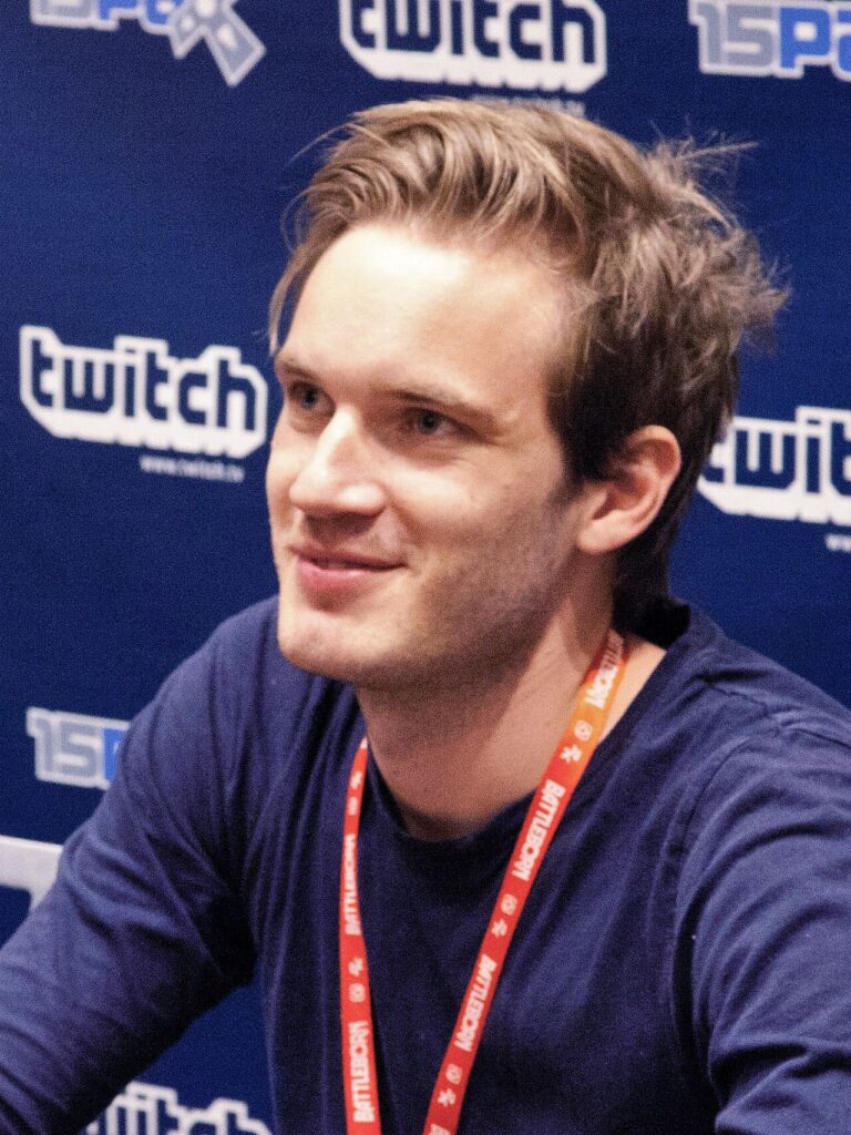 Swedish YouTuber PewDiePie, one of the most subscribed gaming creators on YouTube