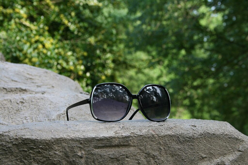 Premium sunglasses on display, the category Rawbare competes in