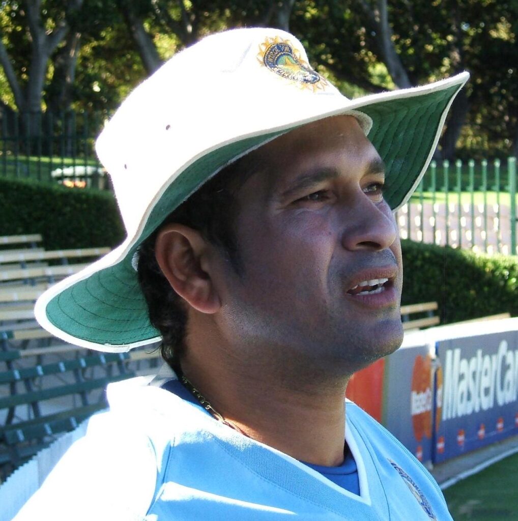 Former India cricketer Sachin Tendulkar at a public event