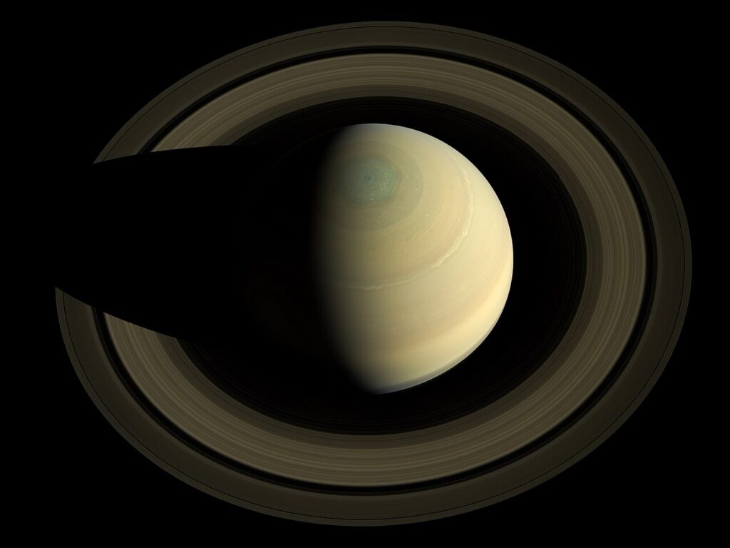 Saturn and its rings photographed by NASA's Cassini spacecraft