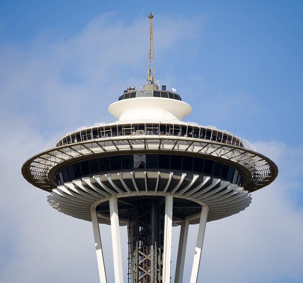 Seattle's Space Needle, the view from Frasier's famous sitcom apartment