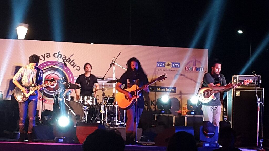 The Local Train, the Hindi rock band from Chandigarh, performing live