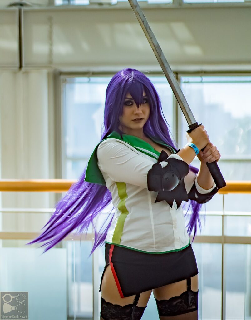 Fan in Ken Kaneki cosplay from the anime Tokyo Ghoul