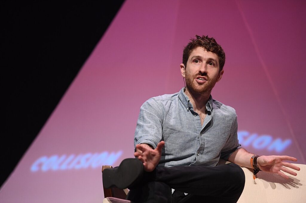 Tristan Harris, former Google design ethicist featured in The Social Dilemma, speaking at an event