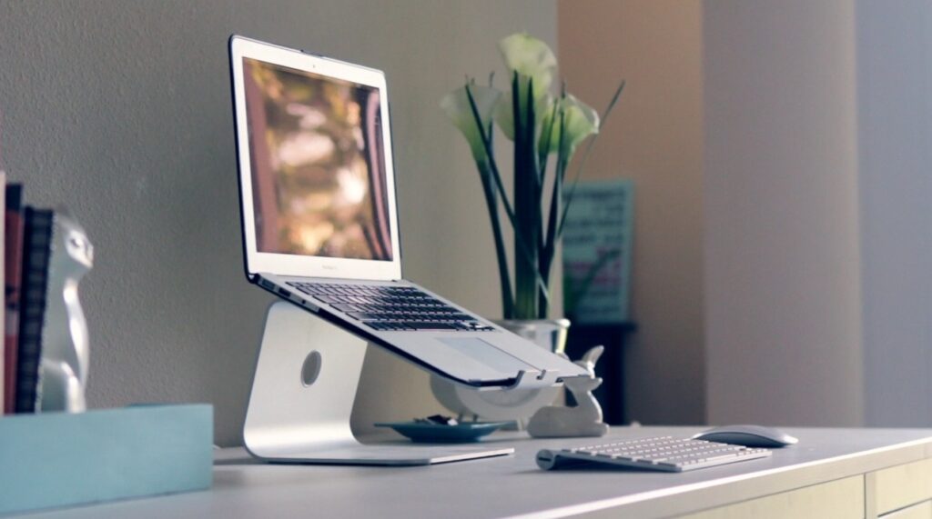 aluminium laptop stand, one of the useful diwali gift ideas