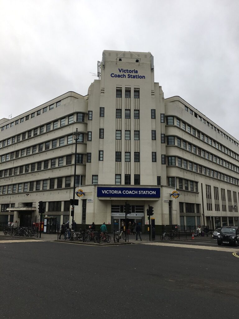 Victoria Coach Station in London, where the viral photo of the India-bound bus was taken