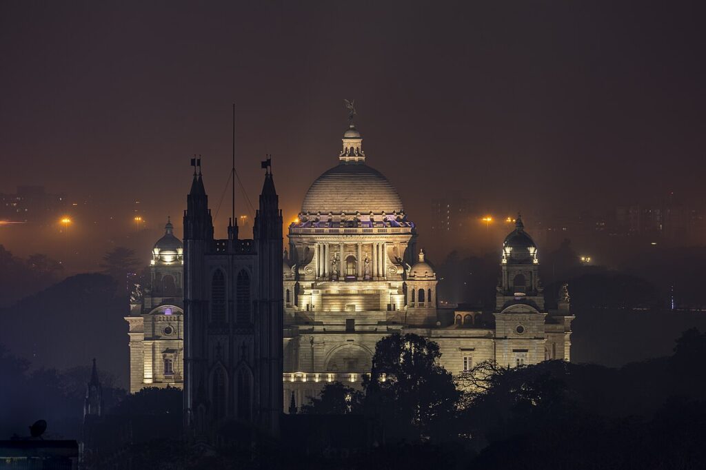 Victoria Memorial in Kolkata, West Bengal, one of India's most visited states by foreign tourists