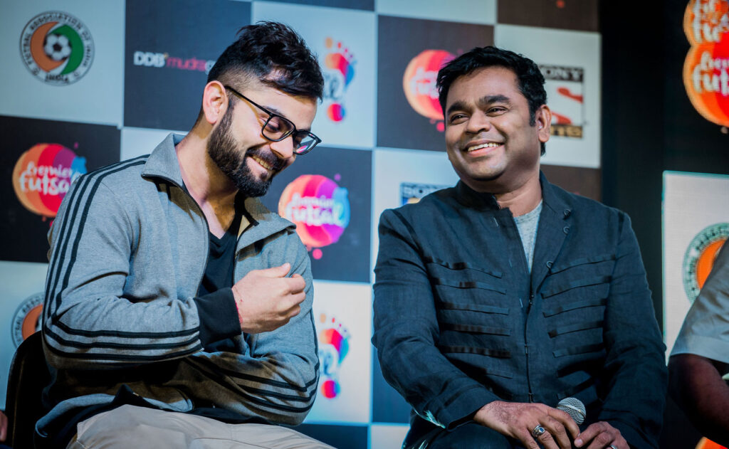 Virat Kohli at a one8 event in Delhi, where he co-founded the lifestyle label